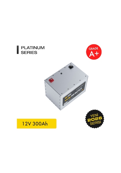 Werer Energy 12V 300Ah LiFePO4 Platinum Series Bluetooth'lu Lityum Demir Fosfat Akü