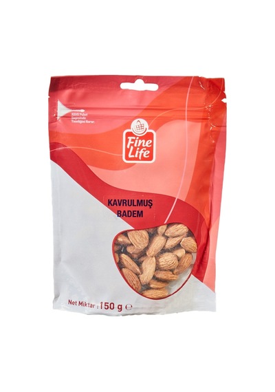 Fine Life Badem İçi 150 G - Taze Atıştırmalık Kuru Yemiş 5'li Avantaj Paketi - 5 Adet Tarı
