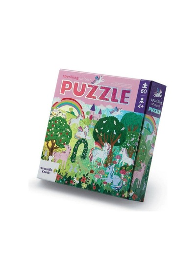 Crocodile Creek Puzzle 60 Parça Işıldayan Unicorn