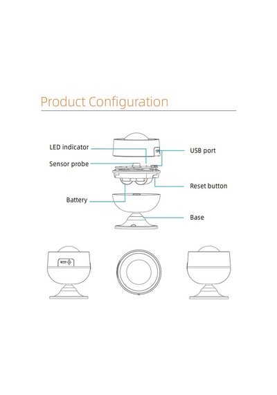 Zigbee Akıllı Hareket Sensörü - Wifi Pır Sensör