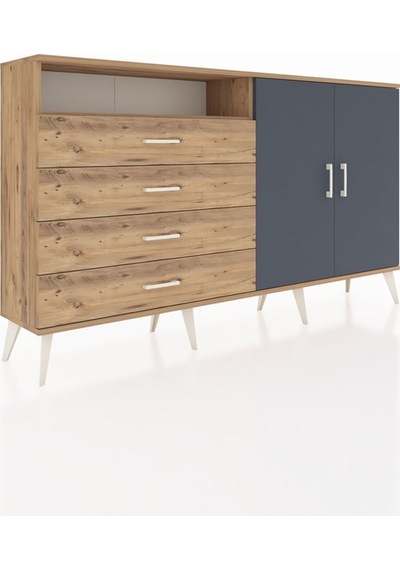 Arges Konsol 3 Raflı 4 Çekmeceli 2 Kapaklı 176x30x99 Çam-antrasit/çam Antrasıt/atlas Çam - Atlas Çam Arges Konsol 3 Raflı 4 Çekmeceli 2 Kapaklı 176x30x99 Çam-antrasit/çam Antrasıt/atlas Çam - Atlas Çam