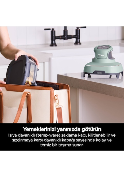 Ninja Crispi 4-In-1 Taşınabilir Cam Hazneli Pişirme Sistemi