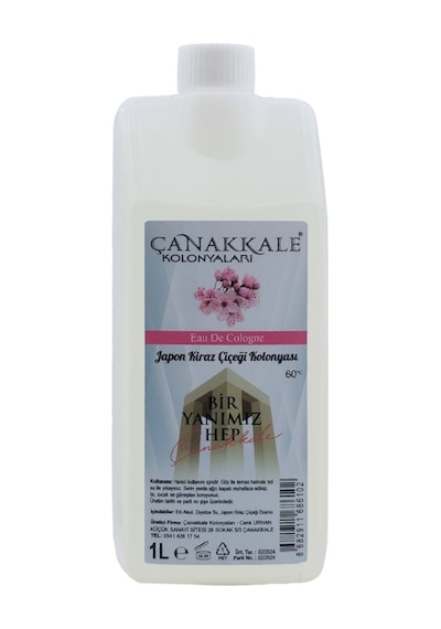 Çanakkale Kolonyaları Japon Kiraz Çiçeği Kolonyası 2 x 1 L