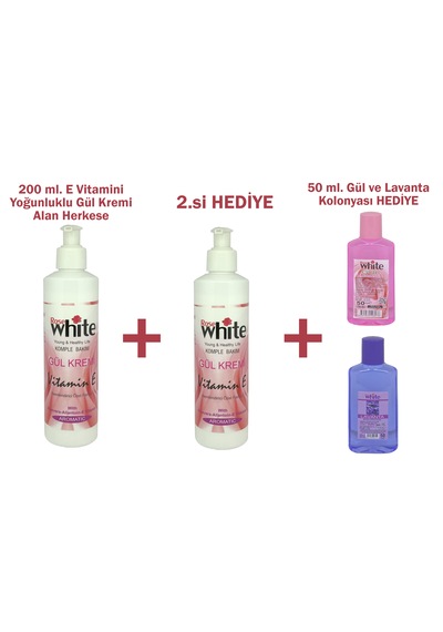 Hediyeli Ürün 200 Ml. E Vitamini Yoğunluklu Gül Kremi Alan Herkese