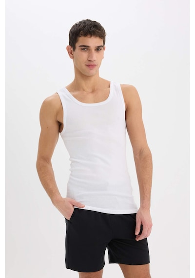 DeFacto Slim Fit Dar Kesim Ribana 2'li Atlet Y9056AZ25SPWT34