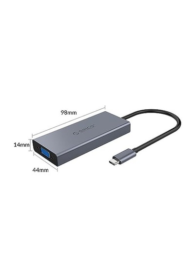 To Usb 3.0 Hdmı Vga Aux Pd Çoklayıcı Dönüştürücü Hub