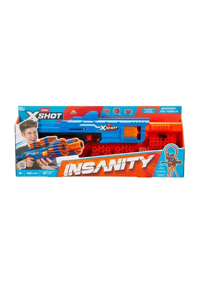 X-shot Insanity Berzerko 68 Cm Sünger Dart Atan Oyuncak Silah - 48 Mermili