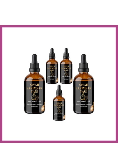 Gees Global Siyah Sarımsak Ve Pirinç Suyu Saç Serumu 50 Ml 5 Adet - Sülfatsız, Parabensiz Gbzs