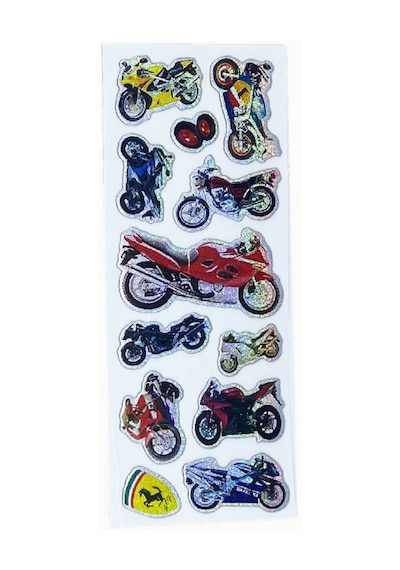 Sticker Kabartmalı Stiker Defter, Planlayıcı Etiket Motosiklet Motor Cb306 16x7 Cm