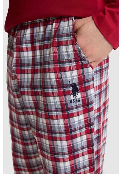 U.S. Polo Assn. Erkek Bordo Pijama Takımı 50333266-vr014