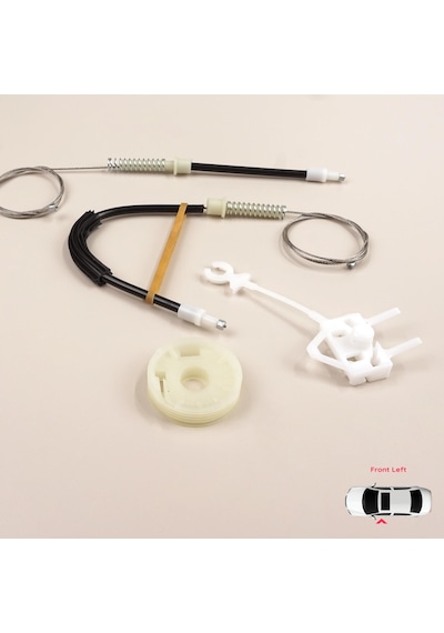 Alfa Romeo 156 932 1996-2007 4/5 Kapı İçin Ön Sol Cam Kriko Seti