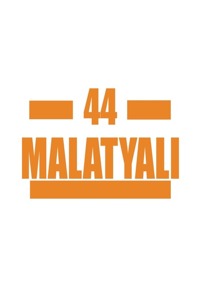 44 Malatyalı Araba Sticker 17x17 Cm Turuncu