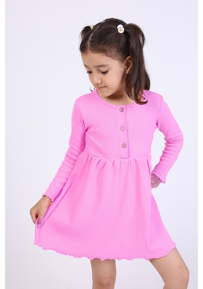 Toontoy Kız Bebek Elbise Gri Melanj