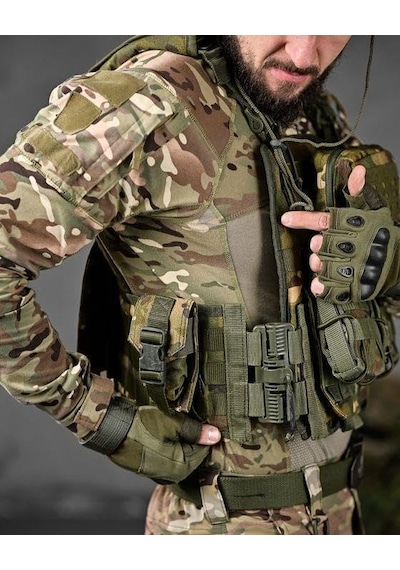 Single Sword Single Sword Ekonomik Pratik Hücum Yeleği, Multicam Çok Renkli