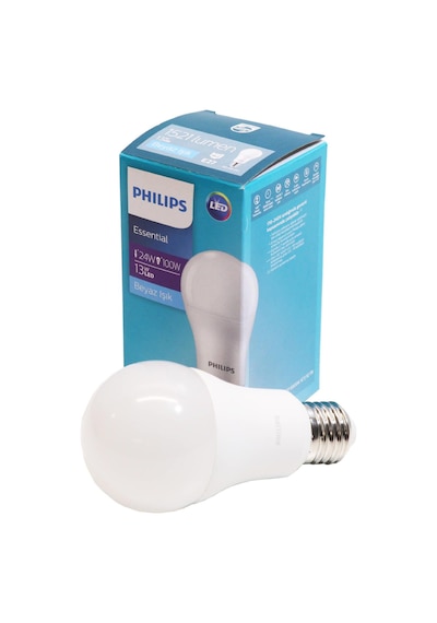 Philips 13 W  (14) W Led Ampül Beyaz Işık 12 Li  Paket 1521 Lümen