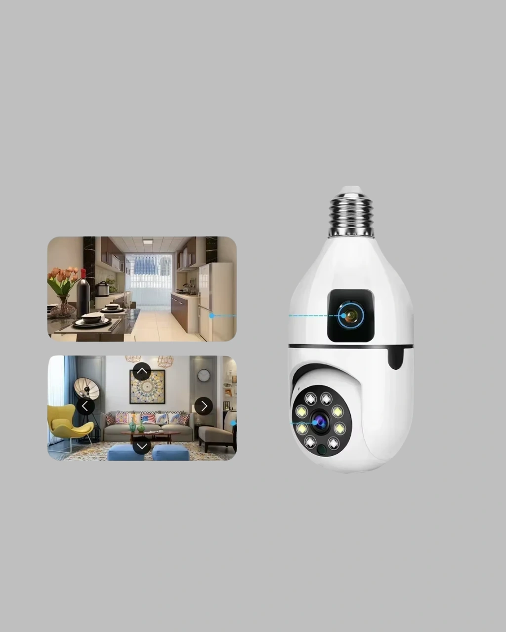 360 Derece Panoramik Wifi Kamera - Full Hd Ev Güvenlik Sistemi