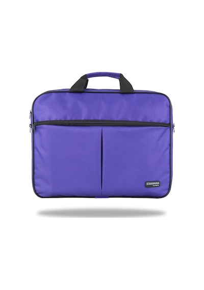 Classone Wtx303 Wtxpro Serisi 15.6 İnch Su Geçirmez Kumaş Apple Uyumlu MacBook , Laptop , Notebook El Çantası- Mor