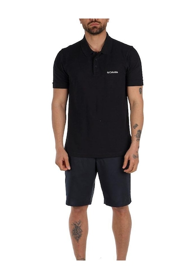 Columbia M Cascade Range Solid Polo II Erkek Polo Yaka Tişört CS0 Siyah