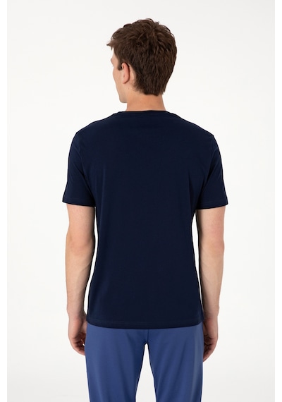 U.S. Polo Assn. Erkek Regular Fit Bisiklet Yaka Lacivert Tişört 50300261-VR033