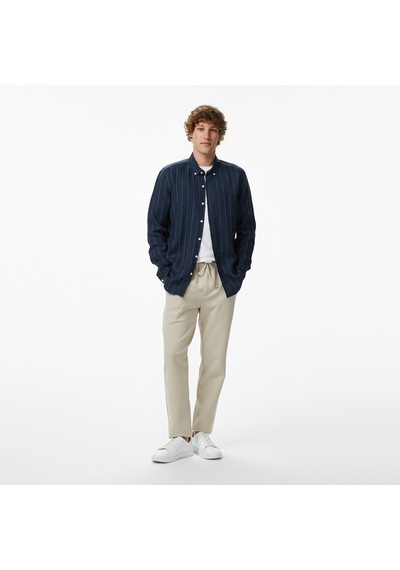 Nautica Erkek Lacivert Regular Fit Çizgili Gömlekçizgiliw65421t