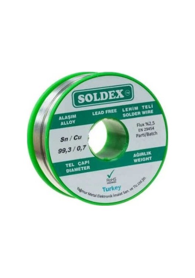 Soldex 0.50mm 200gr Kurşunsuz Lehim Teli