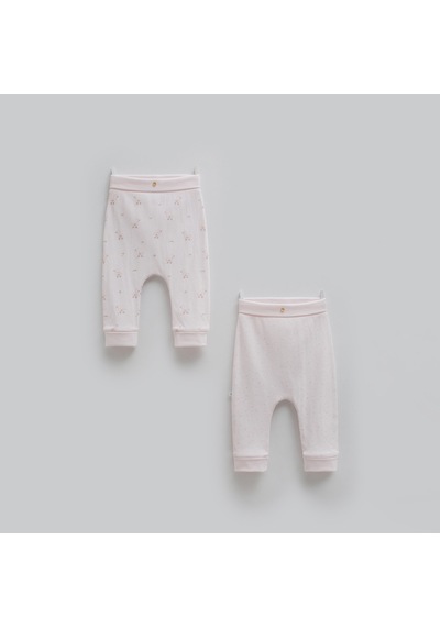 Caramell 2'li Patiksiz Pantolon Apk2262 Pembe