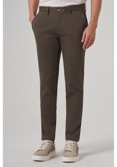 Morven Erkek Haki Pamuk Trend Slim Fit Chino Pantolon 26ks003003710 Haki