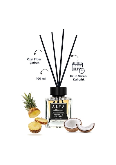 Alya Nature's Scents Pineapple & Coconut Bambu Çubuklu Oda Kokusu 100 ML