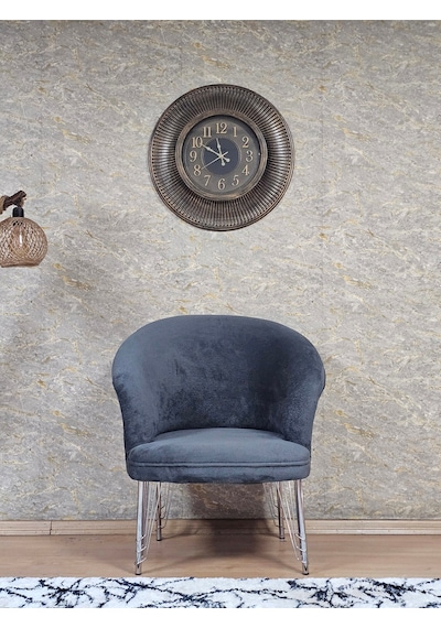 Zafir Tekli Teddy Krom Kaplama Telli Ayak Çay Seti Koltuk Tekli Berjer , Balkon, Salon, Ofis Fume