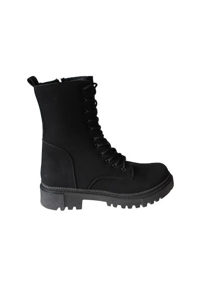 Yazkış Ayakkabı Yazkış Kadın Siyah Mat Cilt Bağcıklı Fermuaralı 18cm Bilekboyu Düz Termo Taban Postal Bot Siyah Yazkış Ayakkabı Yazkış Kadın Siyah Mat Cilt Bağcıklı Fermuaralı 18cm Bilekboyu Düz Termo Taban Postal Bot Siyah