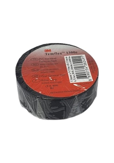 3M Temflex 1300E Siyah Bant - 10 Adet