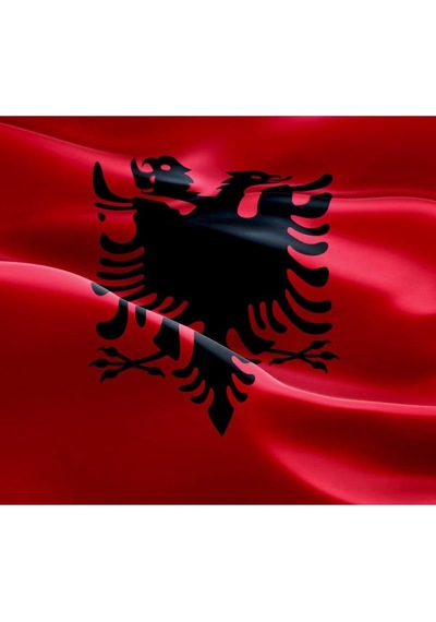 Zc Bayrak Arnavutluk Milli Gönder Bayrağı 70x105 Cm Raşel Dijital Baskı Diğer
