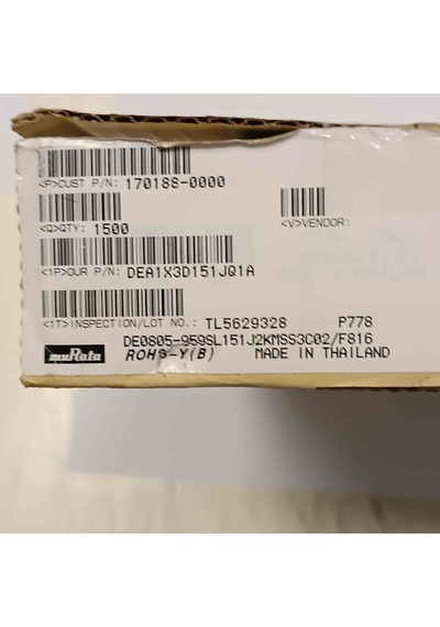 Dea1x3d151jq1a 150pf 2kw 5mm Seramik Kondansatör 67 Adet