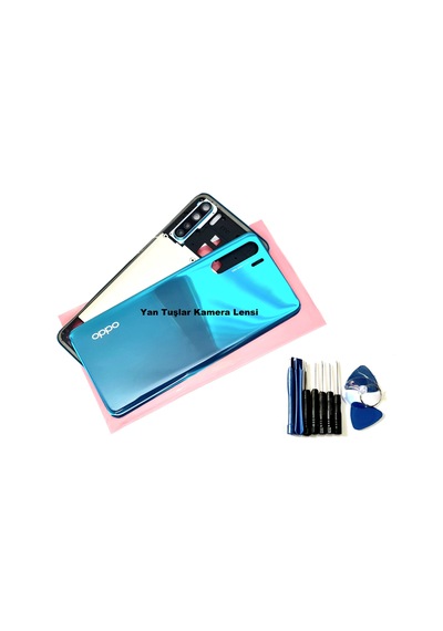 Tkgz Oppo A91 Kasa Arka Pil Batarya Kapağı Tamir Seti Mavi