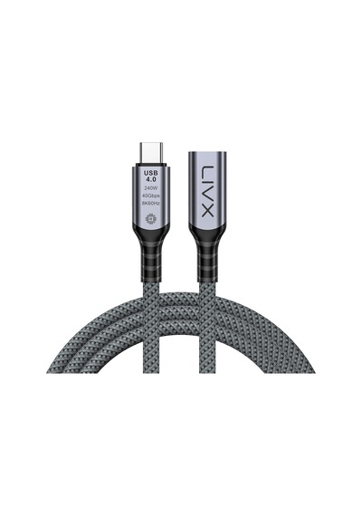 Type C To Type C Usb4.0 240w 40gbps 8k60hz Uzatma Kablosu 1 Metre Lcu Standart