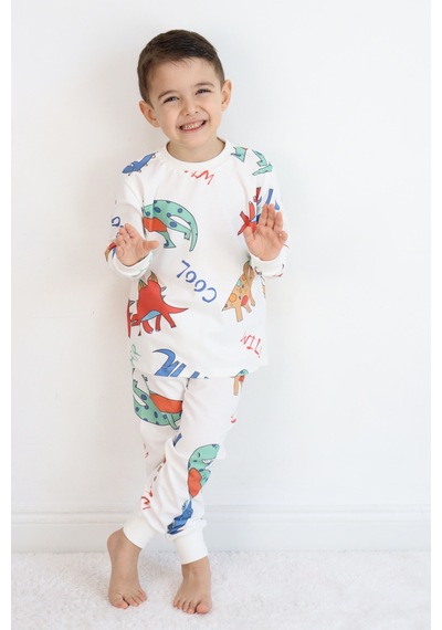 Erkek Pijama Takımı Beyaz