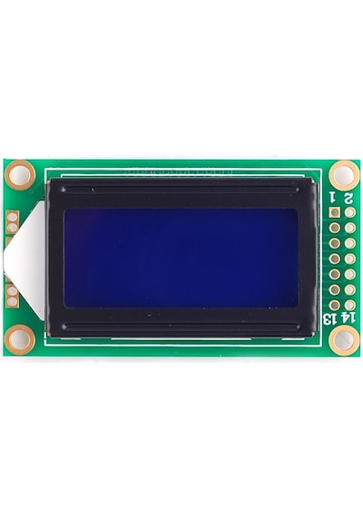 Alkatronik-0802A 8X2 Karakter Lcd Modül Mavi Backlight Display Ekran 2 Satır