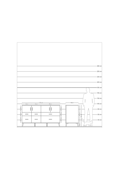 Kronos Konsol 4 Raflı 6 Çekmeceli 4 Kapaklı 176x59x99 Antrasit-ça Antrasit-çam Kronos Konsol 4 Raflı 6 Çekmeceli 4 Kapaklı 176x59x99 Antrasit-ça Antrasit-çam