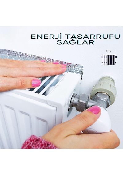 1 Adet Isı Yalıtım Levhası Kalorifer Petek Arkalığı Radyatör Arkası Levha