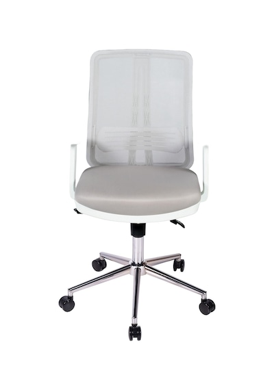 Ofisbazaar Up Beyaz Fileli Çalışma Koltuğu Ergonomik Şef Ve Toplantı Koltuğu Gri Gri