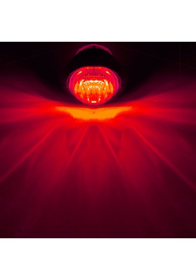 Off Road Kartal Gözü Yuvarlak Kırmızı Led Lamba 12-24v 5 Adet