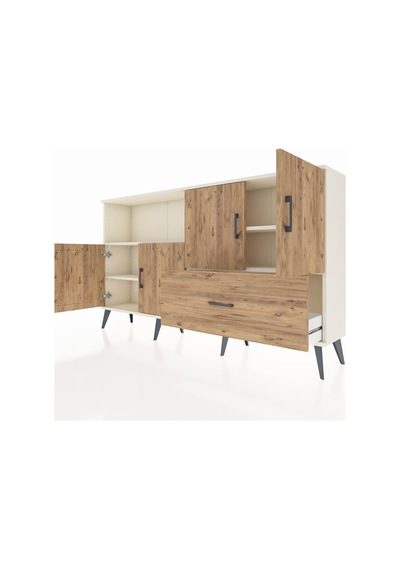 Arges Konsol 4 Raflı Tek Çekmeceli 4 Kapaklı 176x30x99 Aytaşı-çam Aytaşı-çam Arges Konsol 4 Raflı Tek Çekmeceli 4 Kapaklı 176x30x99 Aytaşı-çam Aytaşı-çam