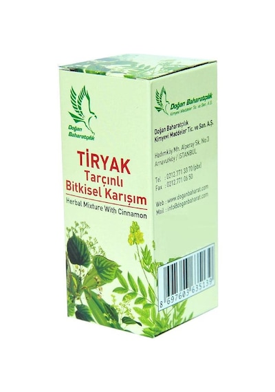 Doğan Baharatçılık Tiryak Tarçınlı Bitkisel Karışım 50 ML