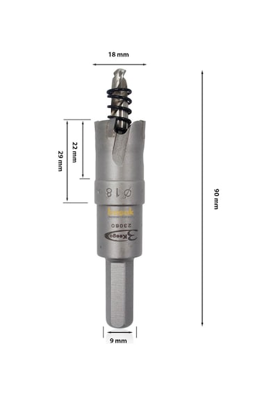 3keego 18 Mm Tct Elmas Uçlu Panç Hg60