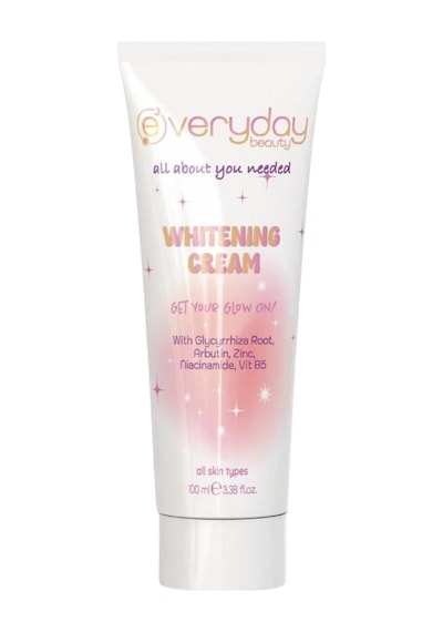 Whitening Cream Beyazlatıcı Etkili, Nemlendirici, Leke Karşıtı Cilt Ve Vücut Bakım Kremi 100ml Arbutin Niacinamide Panthenol Aydınlatıcı Etki, Tüm Ciltler İçin