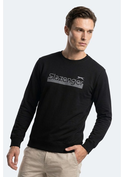 Slazenger Garage Erkek Siyah Sweatshırt