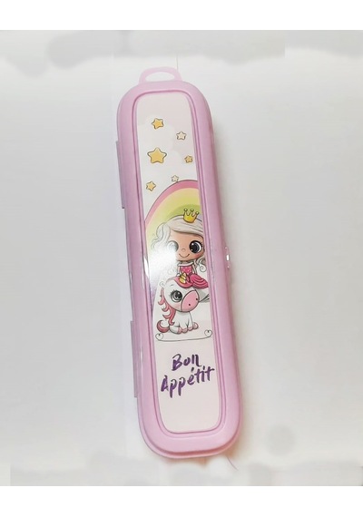 Pembe Multi Renkli Kapaklı Kalemlik Kutusu -çanta İçi Saklama - Diş Fırçası - Makyaj Fırçası Kutu Çok Renkli