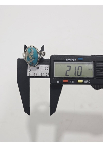 Firuze Turkuaz Taşlı 925 Ayar Gümüş Yüzük 10,30 Gram