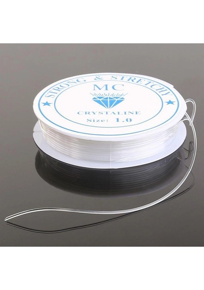 Esnek Misina Lastik İp 0,8 Mm Şeffaf 15 Metre