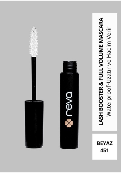 Reva Lash Booster & Full Volume Color Mascara 451 White